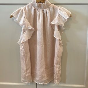 1. State high-neck sleeveless blouse